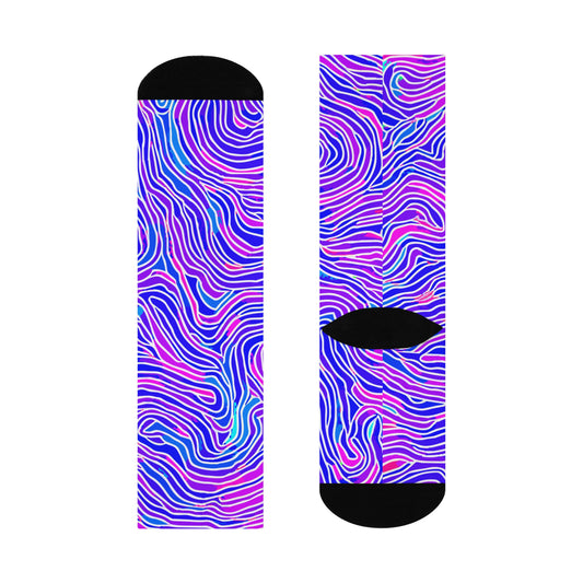 Psychedelic Swirl Crew Sockz