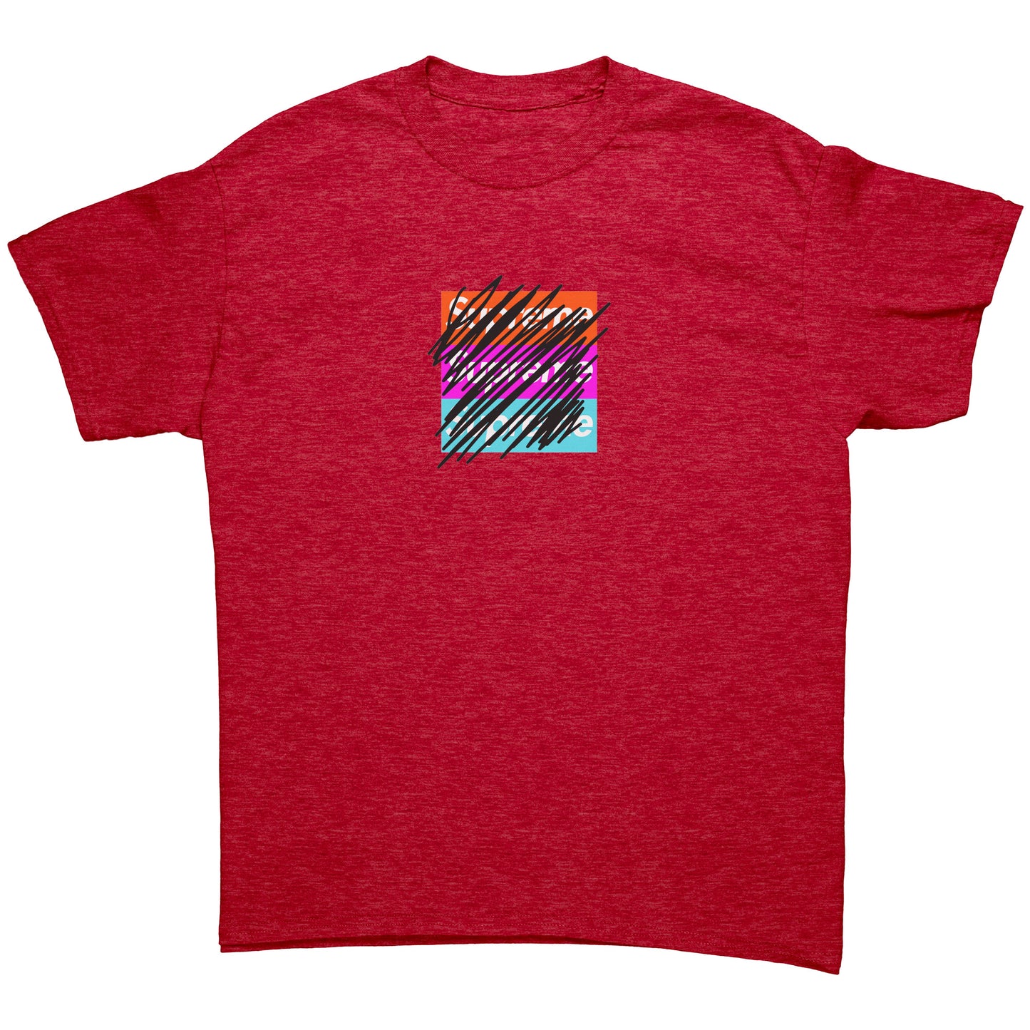 scribbled boh loho tee shirt 3