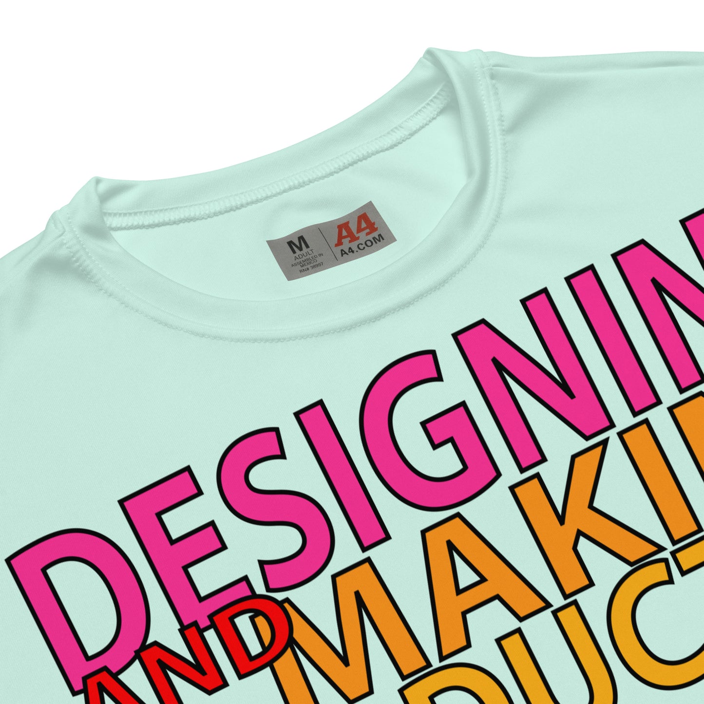Unisex performance crew neck t-shirt