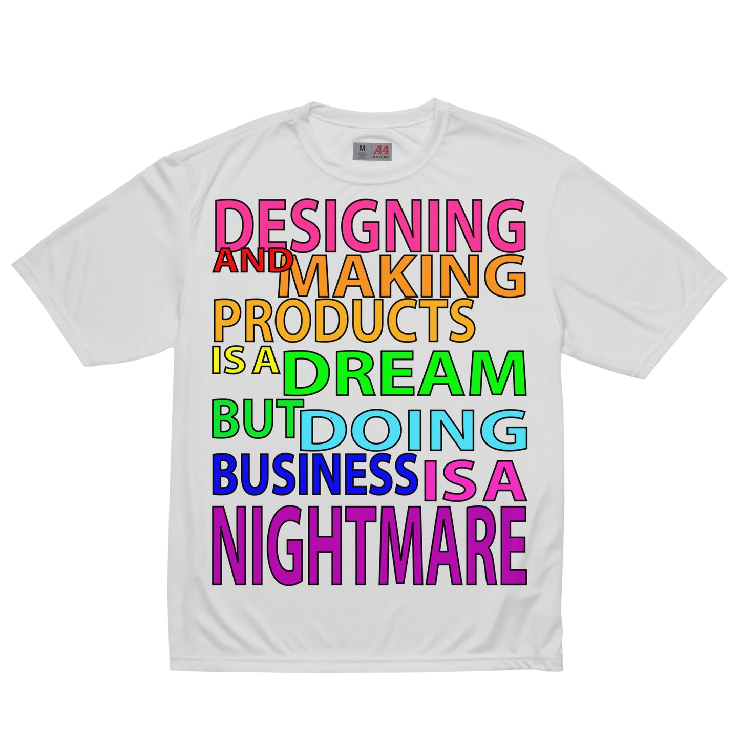 Unisex performance crew neck t-shirt