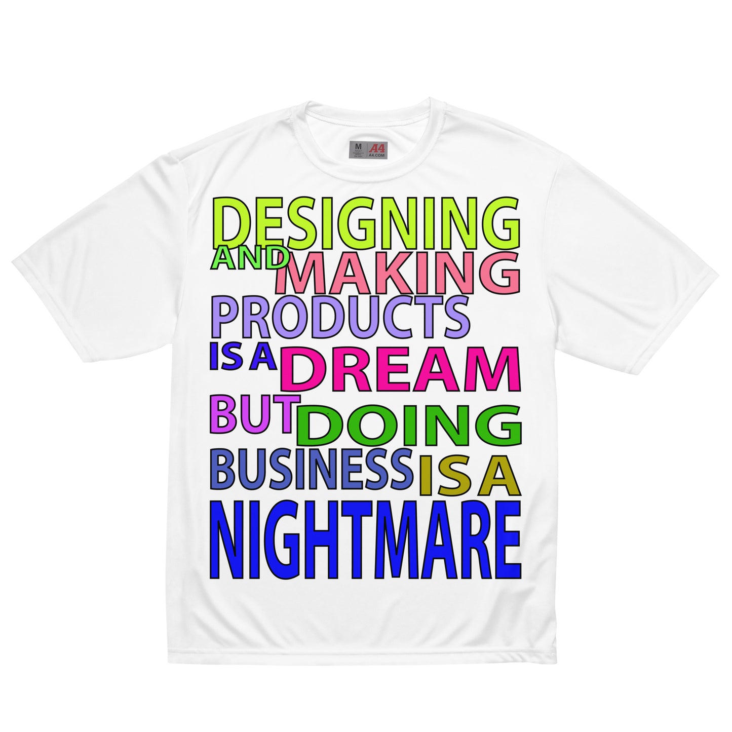 Unisex performance crew neck t-shirt