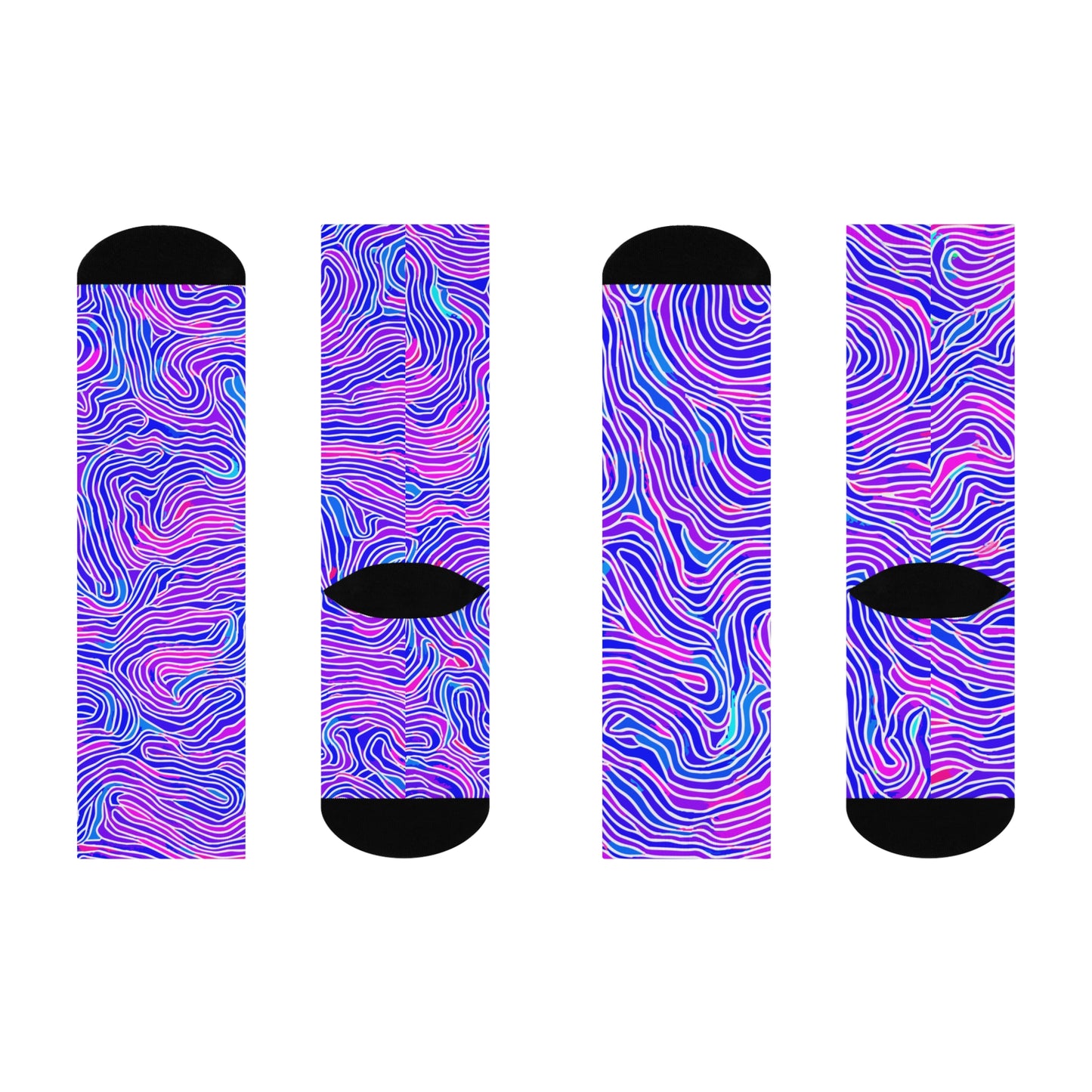 Psychedelic Swirl Crew Sockz