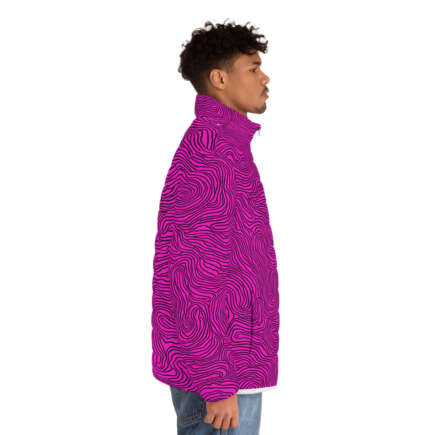 Men'z Puffer Jacket All-Over Print