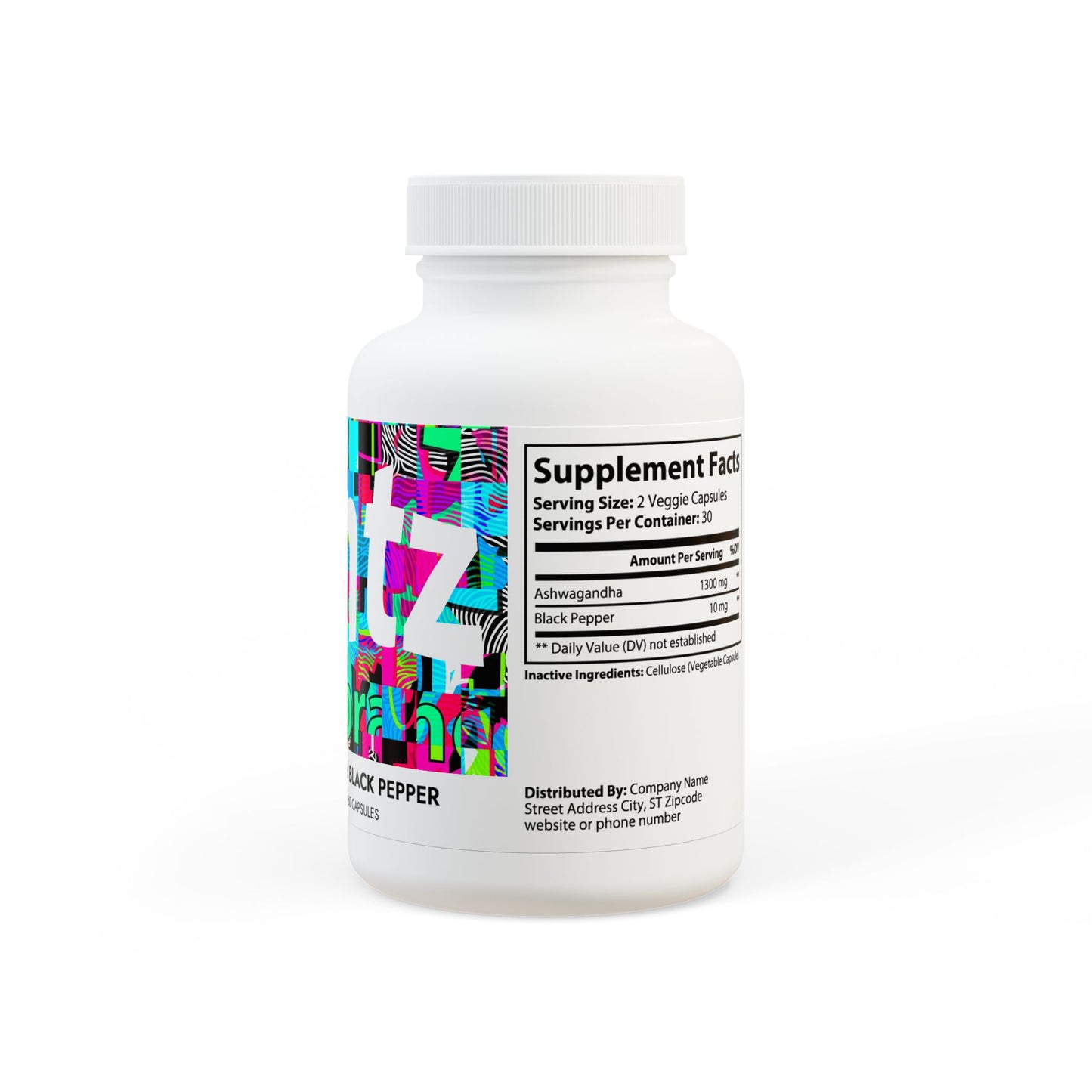 Ashwagandha and Black Pepper Supplement (60 Capsulez)