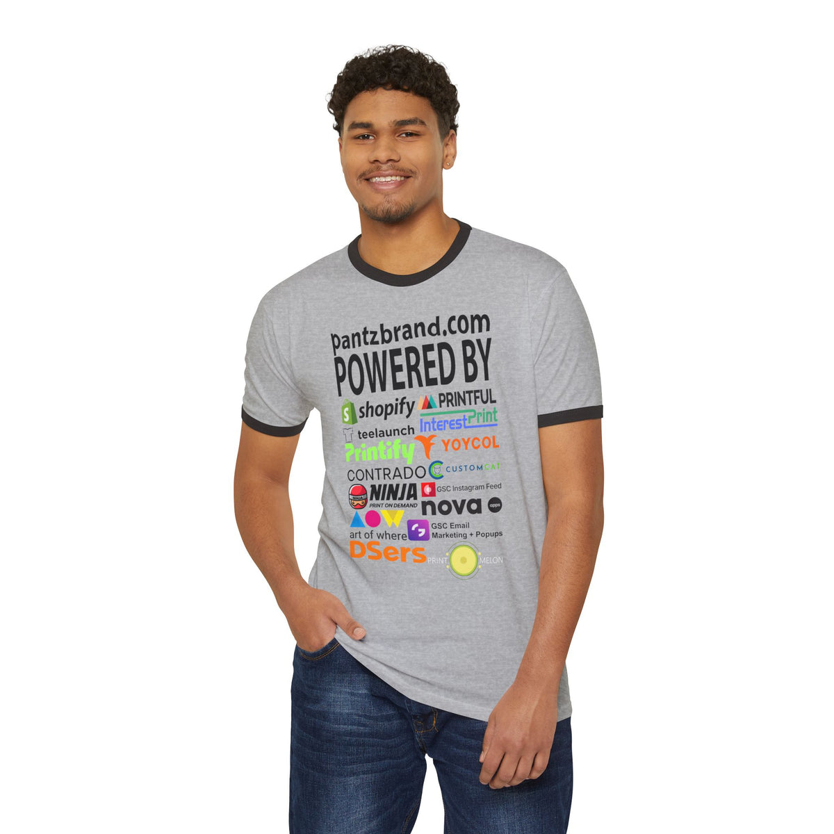 Powered By Ringer T-Shirt