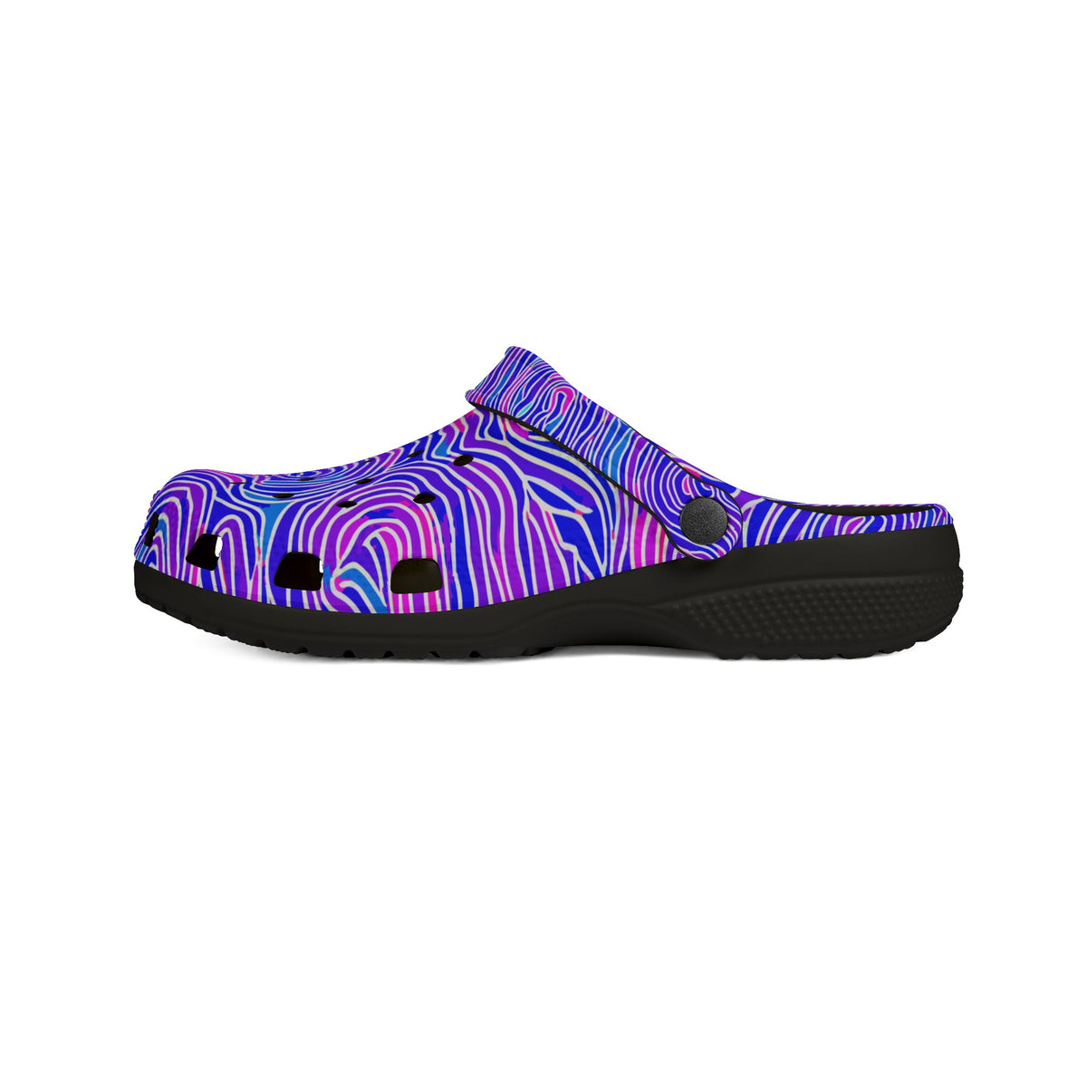 Psychedelic Purple Swirl CROCz Clogs - EVA Foam Shoes