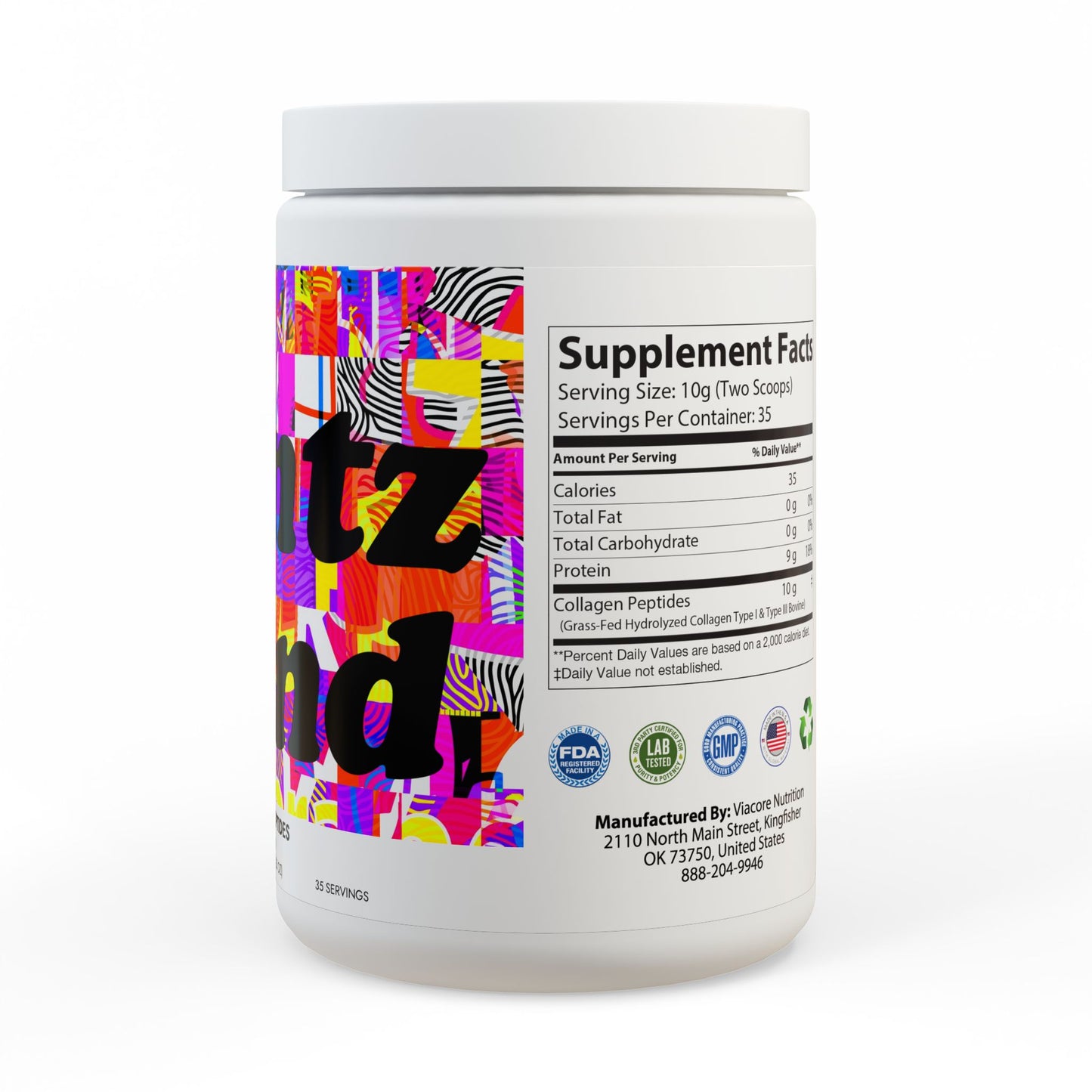 Collagen Peptides Type I & III Supplement (350g, 12.3oz)