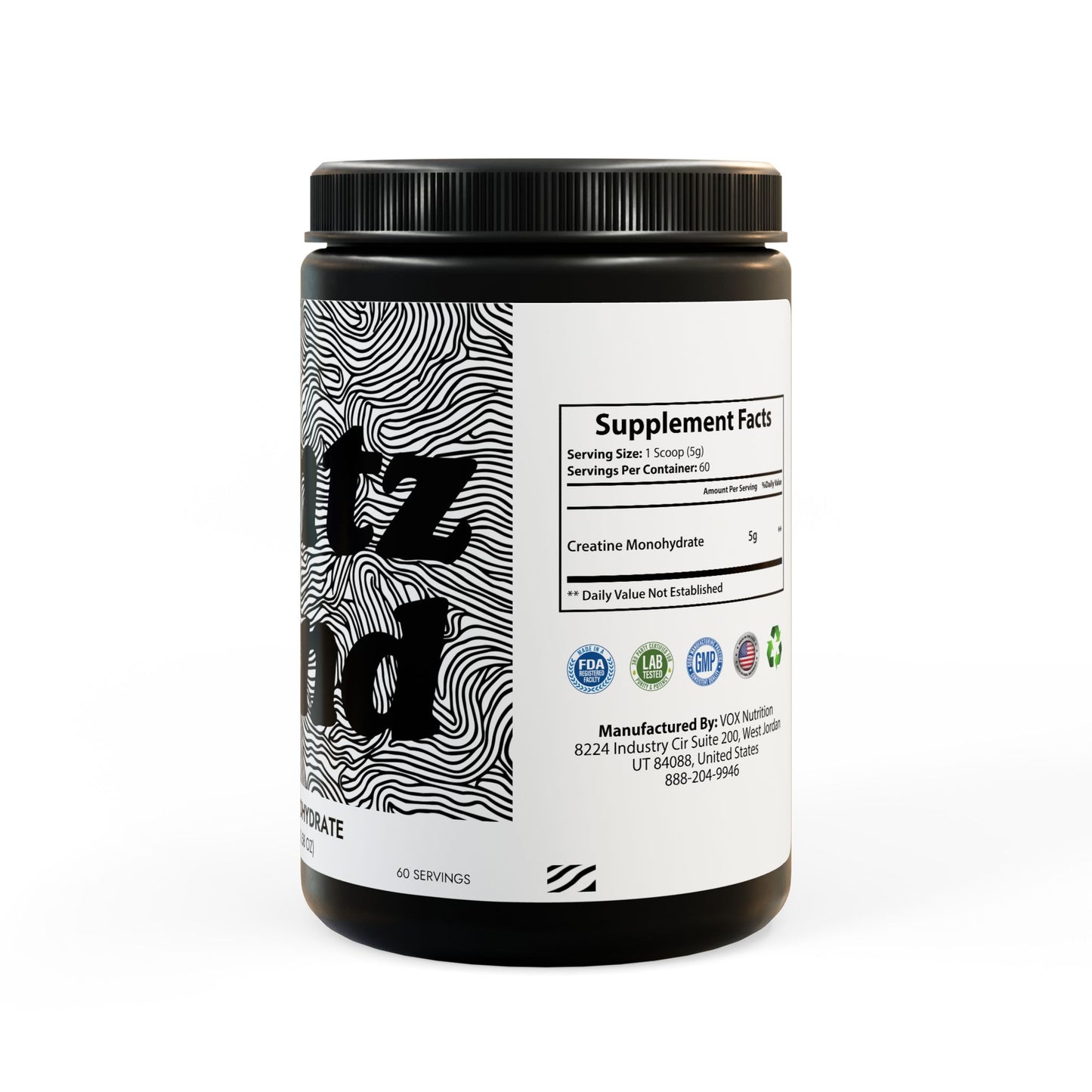 Creatine Monohydrate Supplement (300g, 10.58oz)
