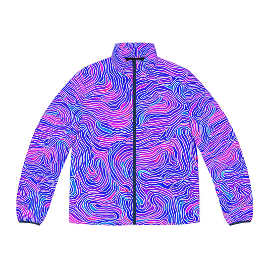 All-Over Print Puffer Jacket