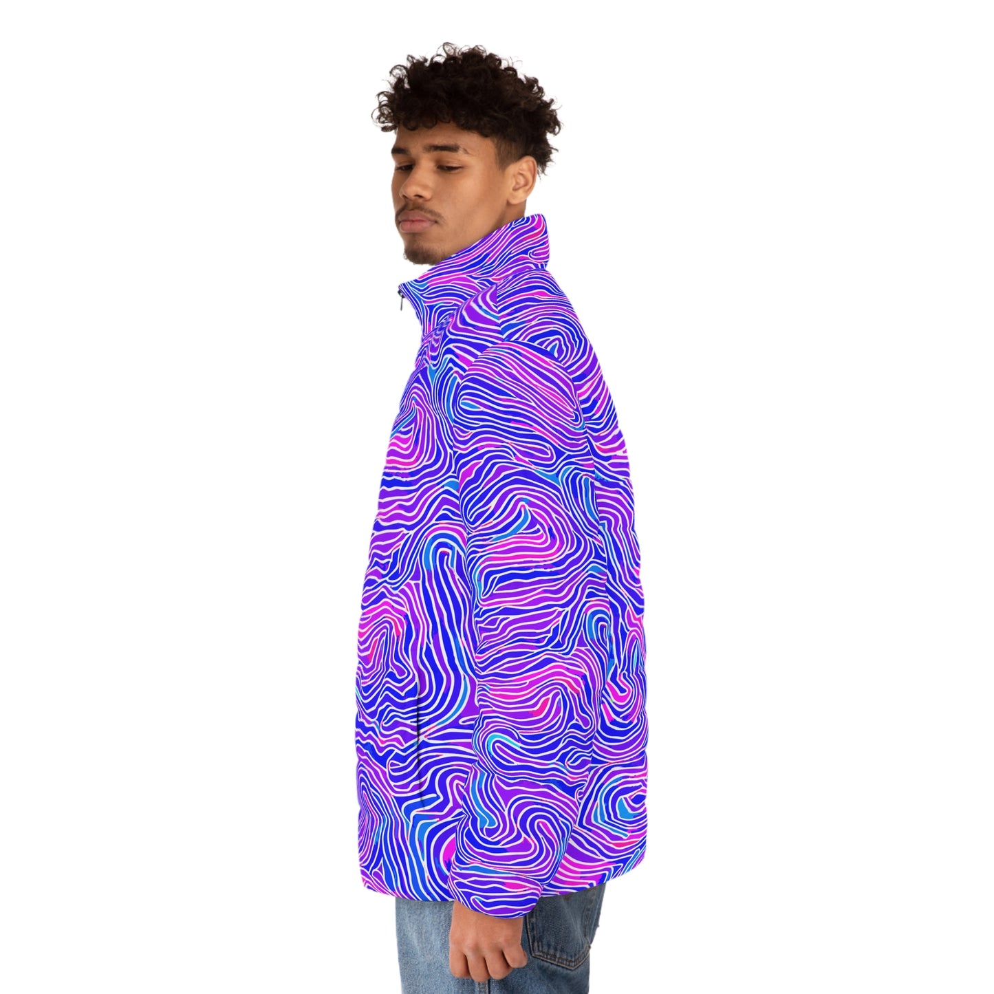 All-Over Print Puffer Jacket