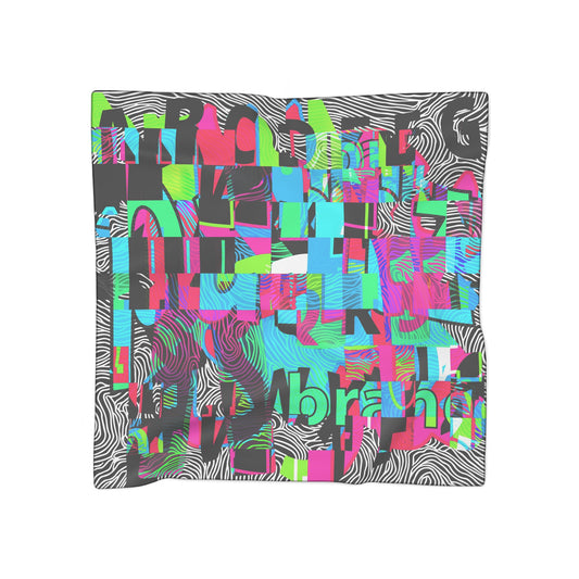 100% Polyester 50" x  50" Graphic Scarf