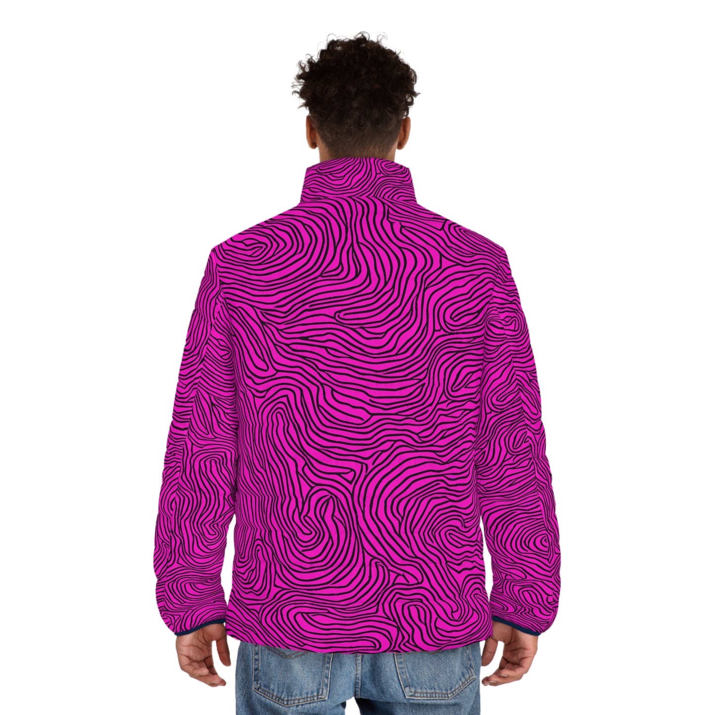 Men'z Puffer Jacket All-Over Print