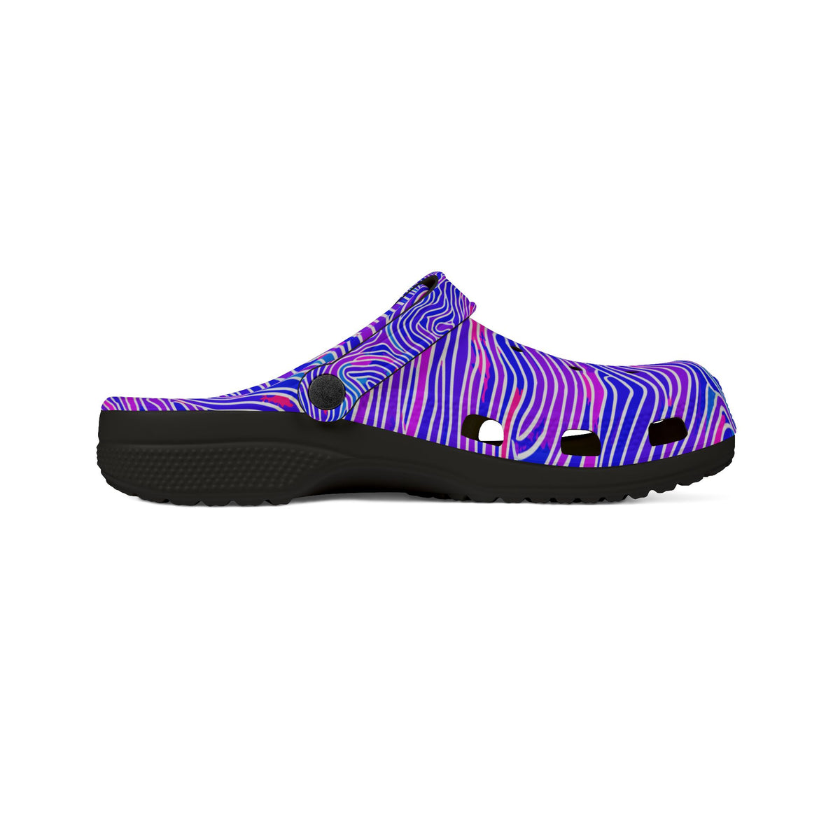 Psychedelic Purple Swirl CROCz Clogs - EVA Foam Shoes