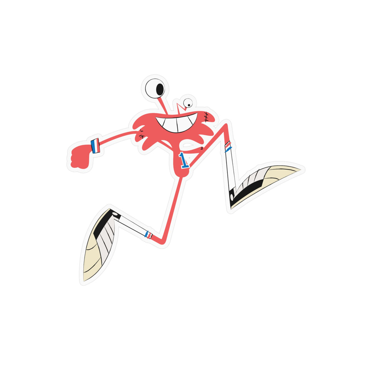 Cartoon Dude Vinyl Sticker