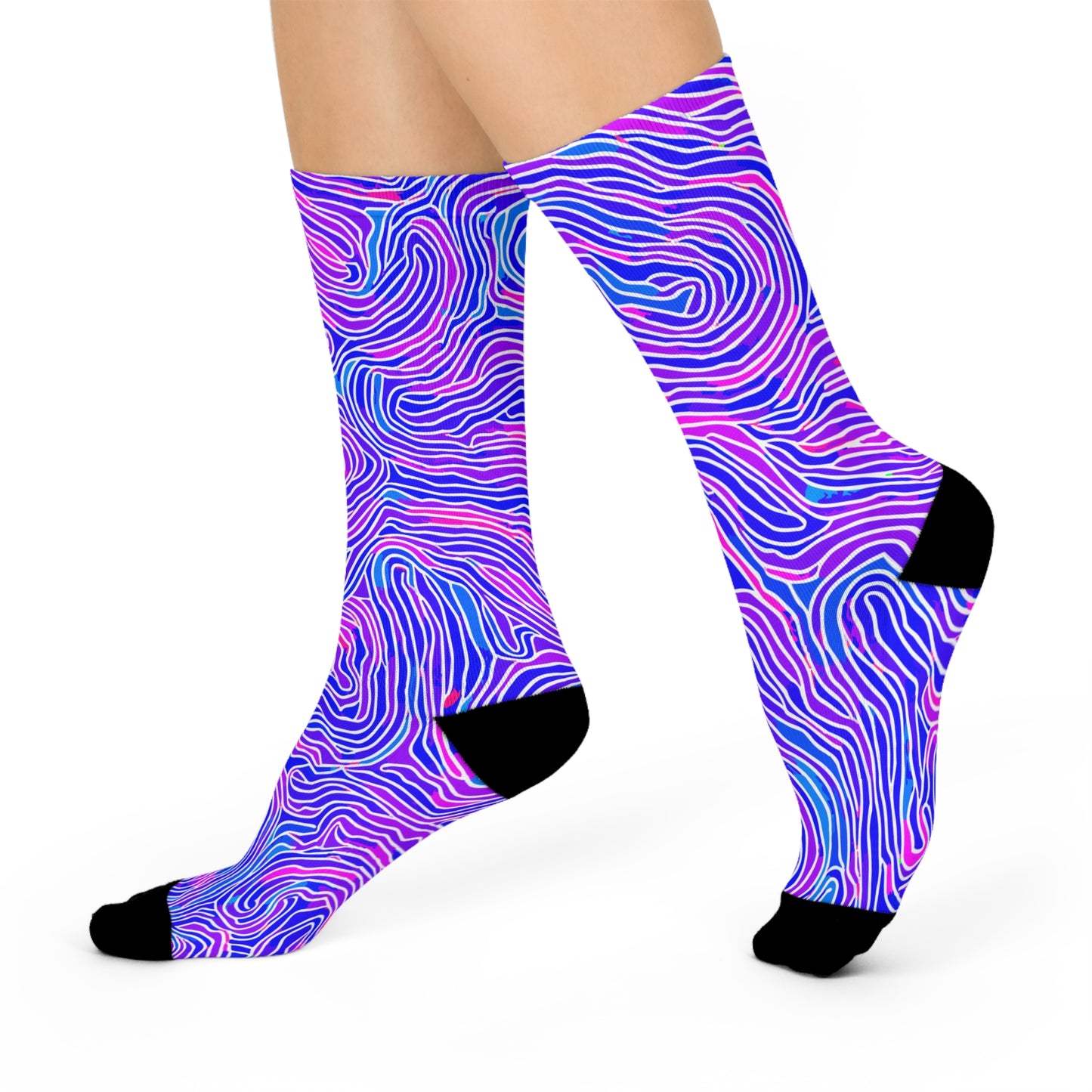 Psychedelic Swirl Crew Sockz