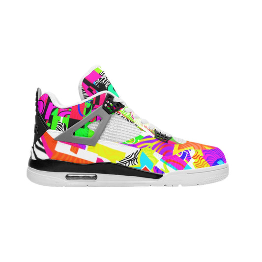 All-Over Print Men's Air Jordan 4 Style Basketball Shoez