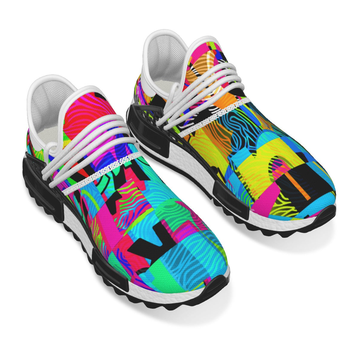 All-Over Print Men's Adidas HUMAN RACE NMD Style Mesh Sneakerz