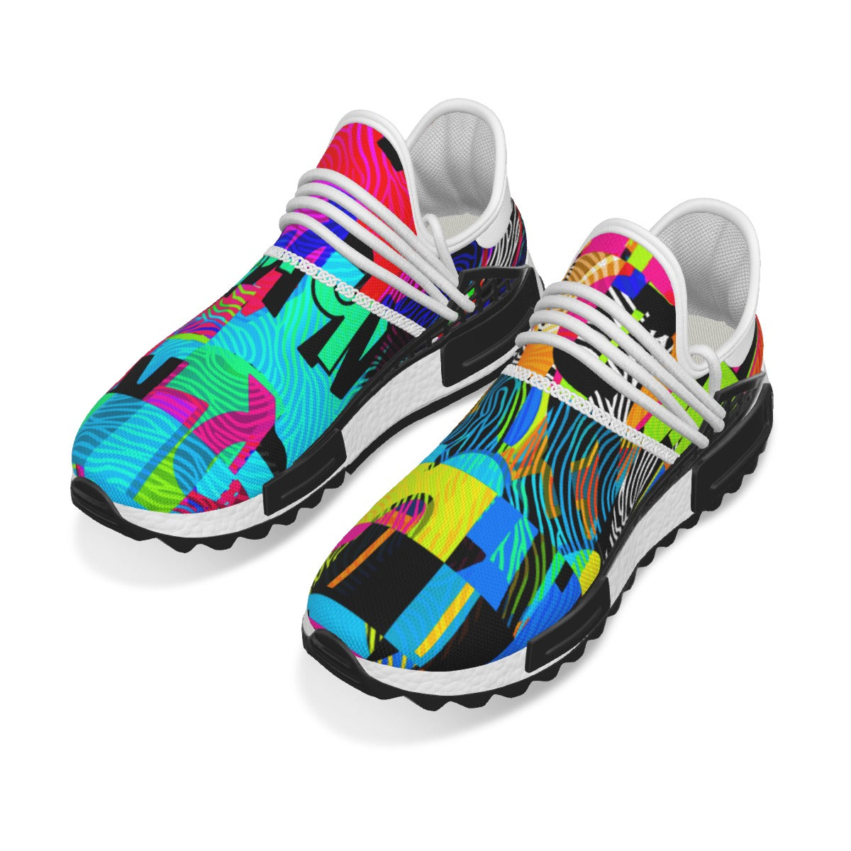 All-Over Print Men's Adidas HUMAN RACE NMD Style Mesh Sneakerz