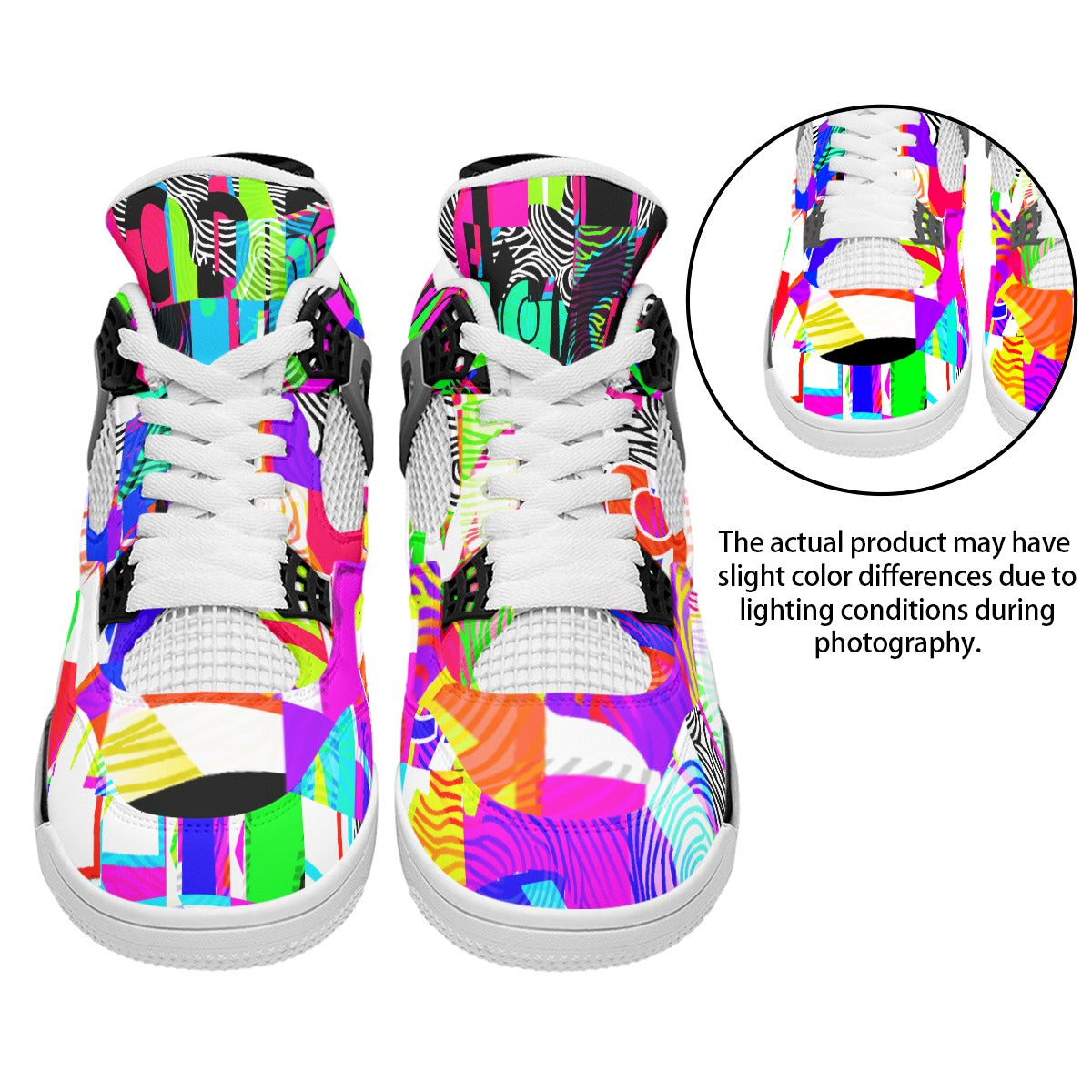 All-Over Print Men's Air Jordan 4 Style Basketball Shoez