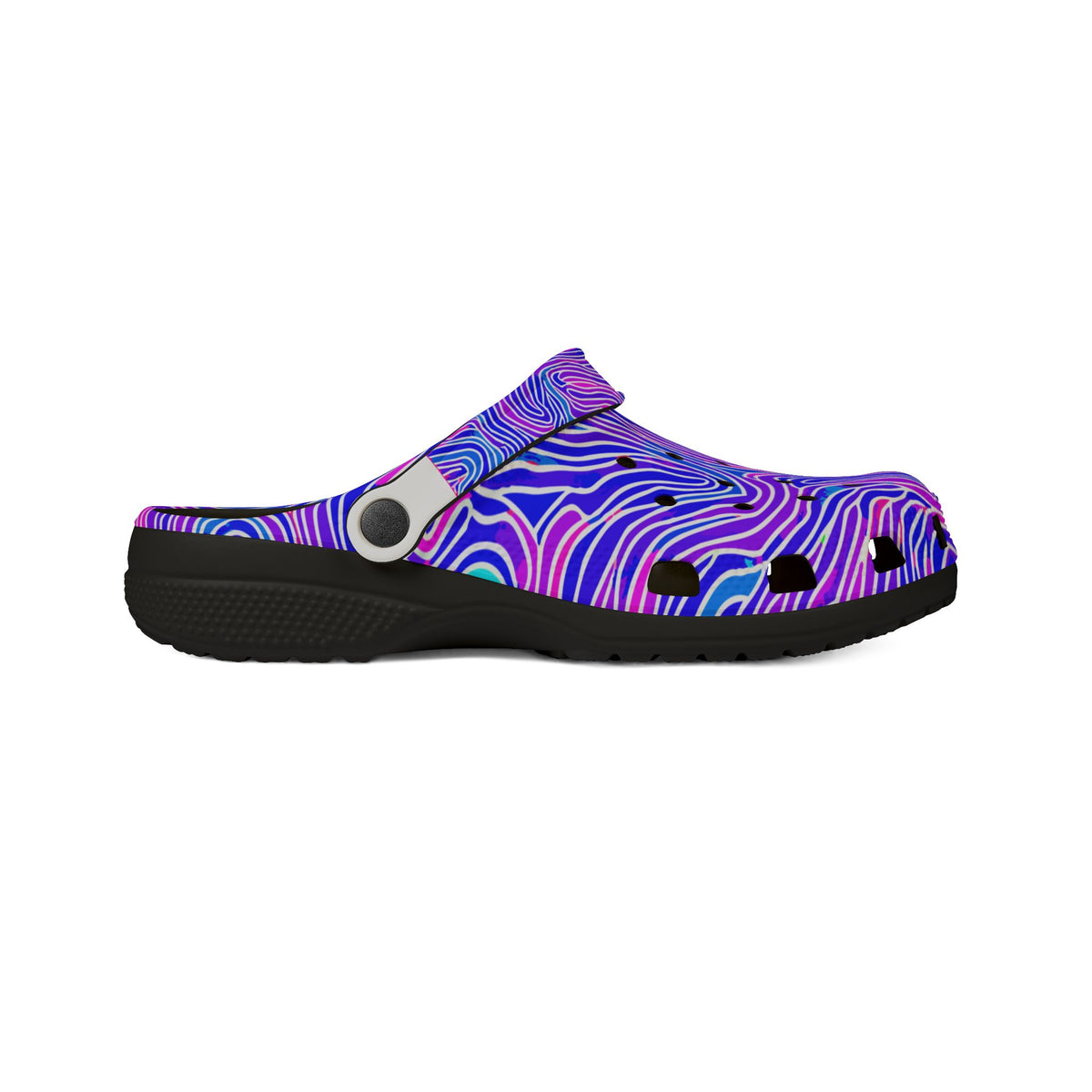 Psychedelic Purple Swirl CROCz Clogs - EVA Foam Shoes