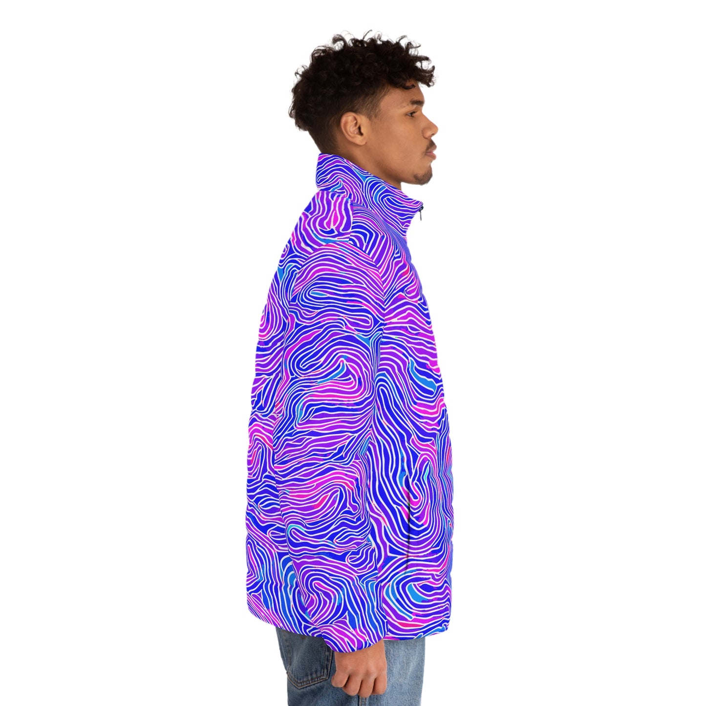 All-Over Print Puffer Jacket