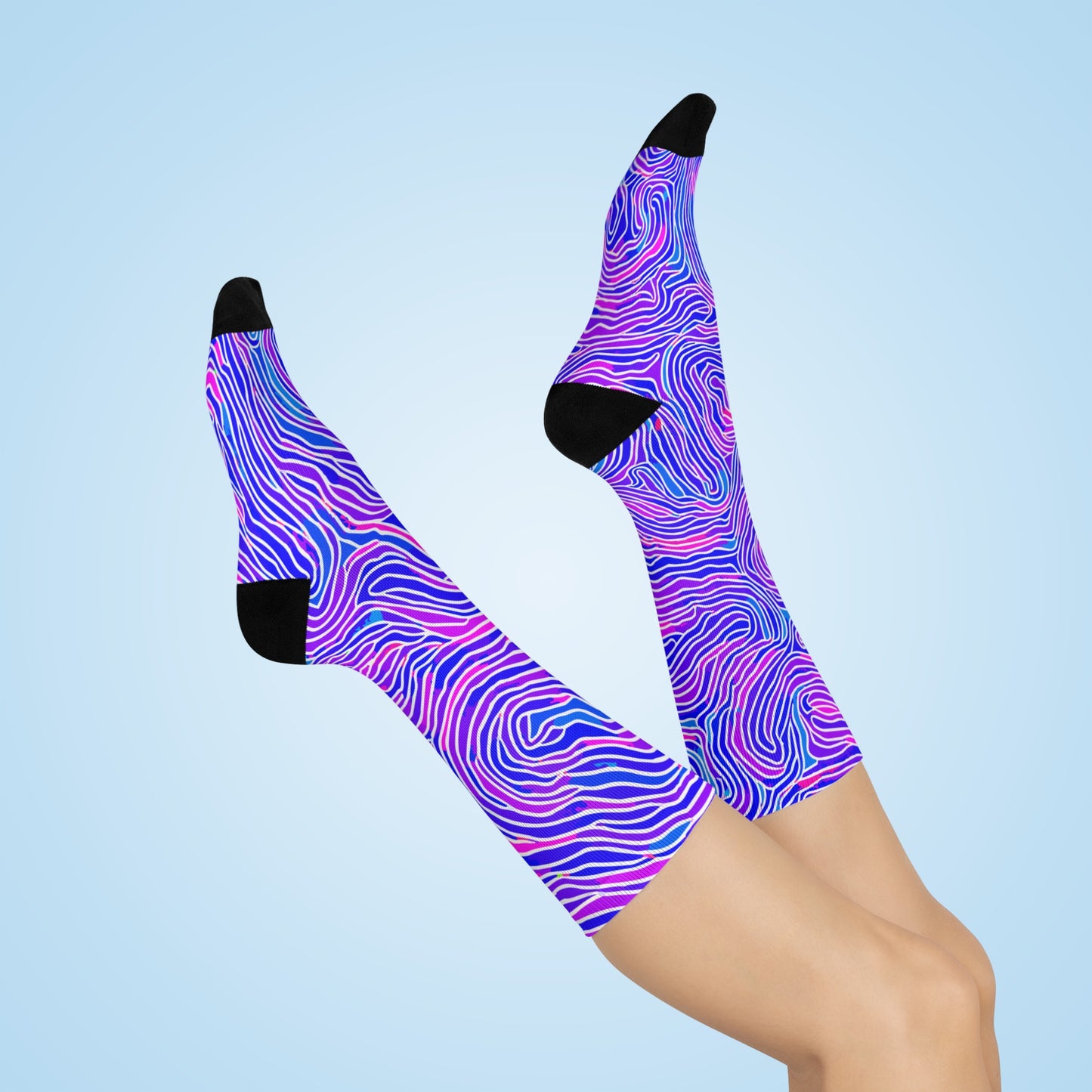 Psychedelic Swirl Crew Sockz