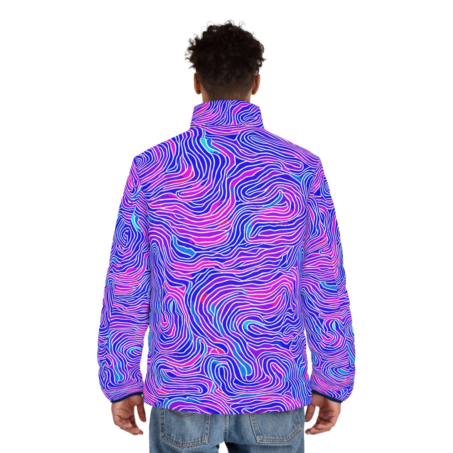 All-Over Print Puffer Jacket