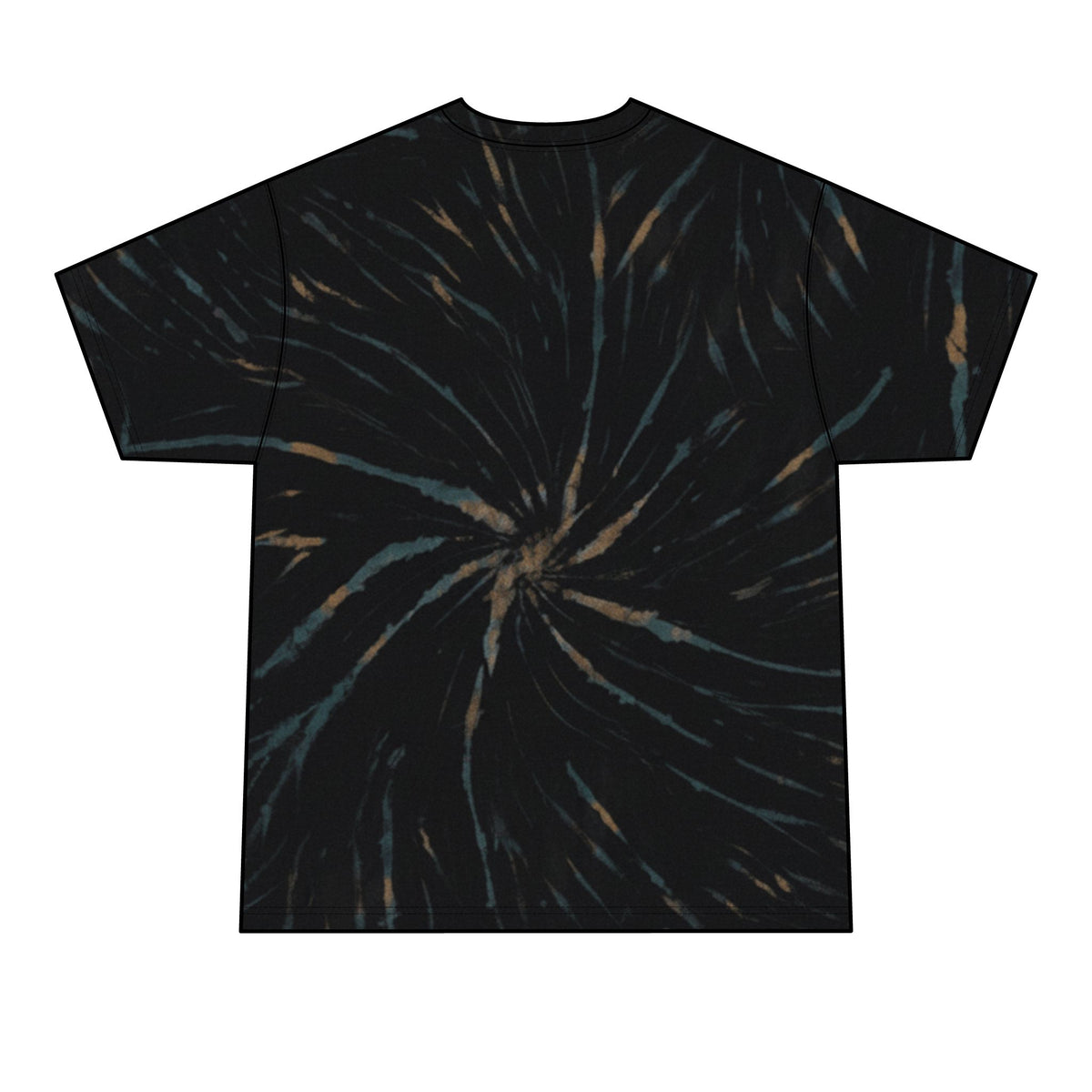 Men’s Tie-Dye Tee with Colorful Cartoon Character Group Graphic