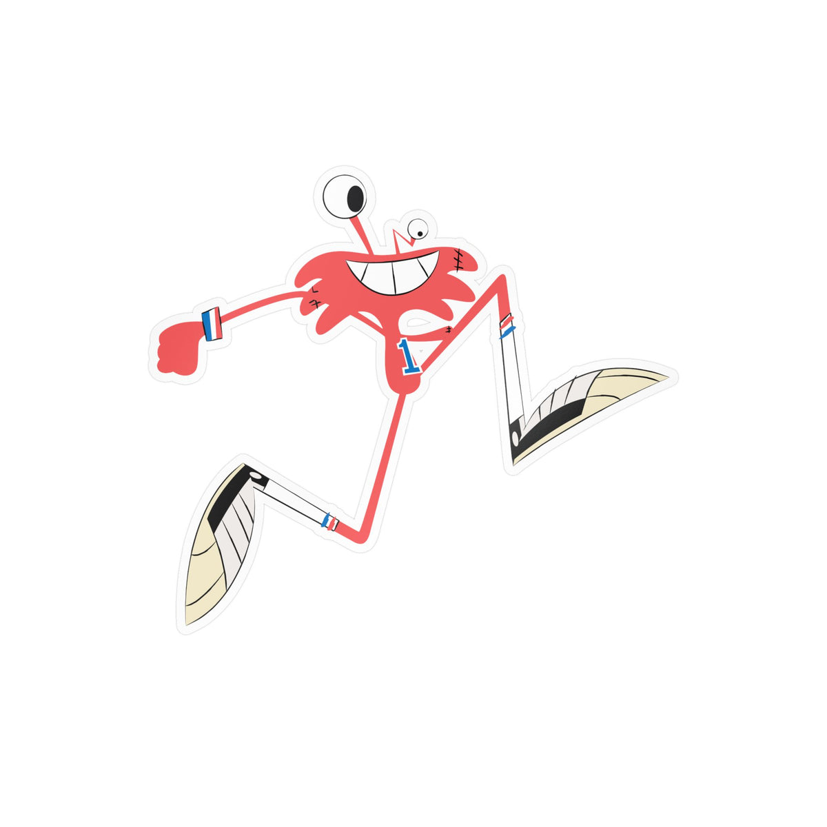 Cartoon Dude Vinyl Sticker