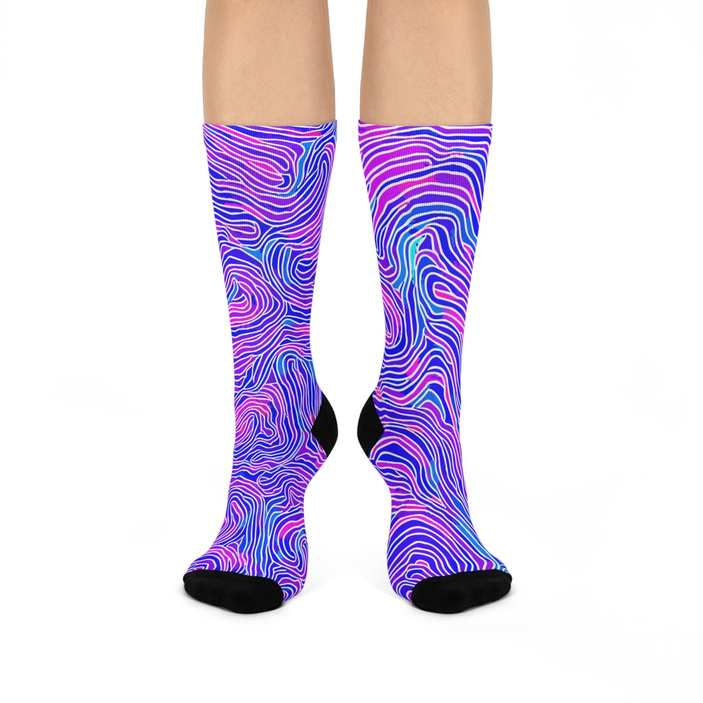 Psychedelic Swirl Crew Sockz