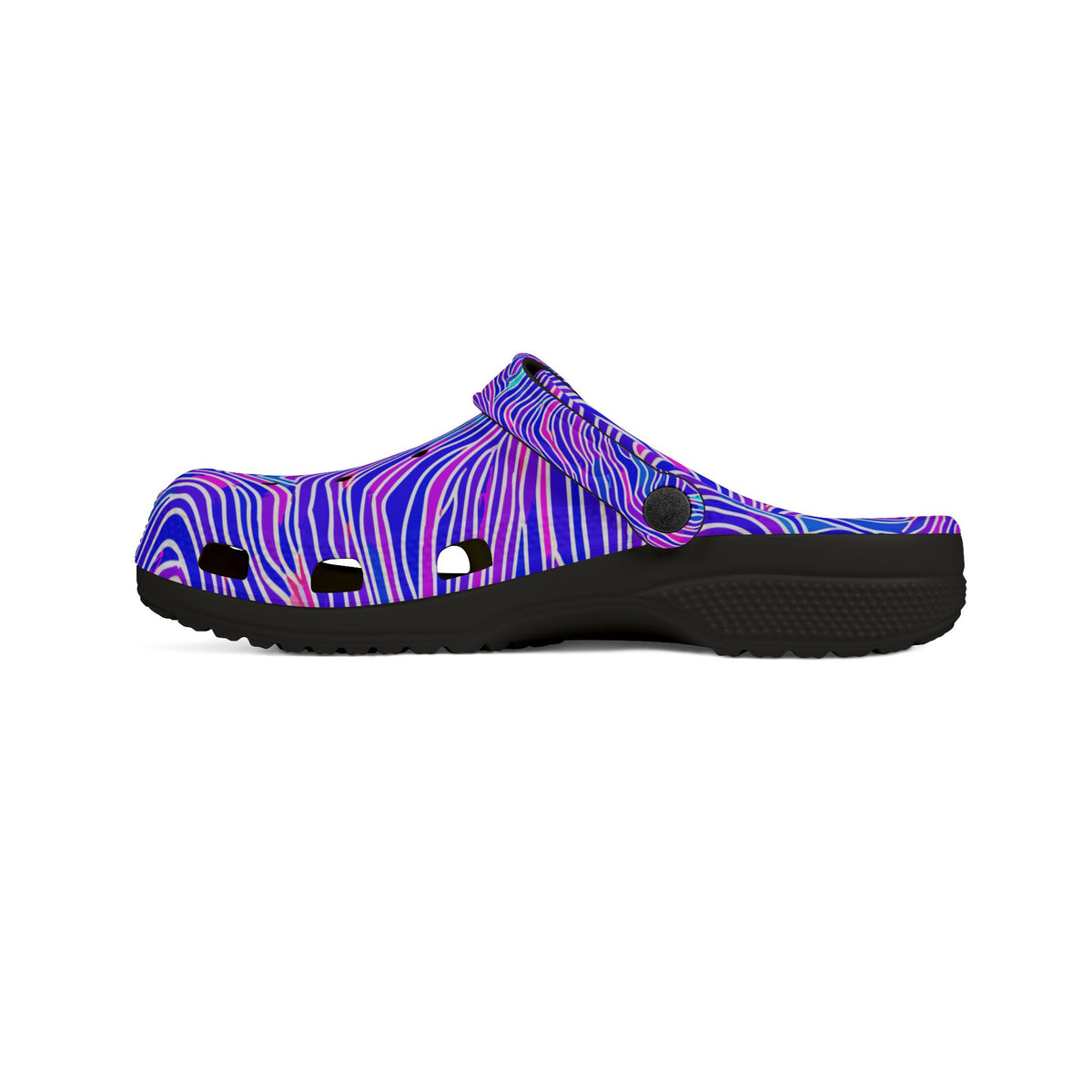 Psychedelic Purple Swirl CROCz Clogs - EVA Foam Shoes