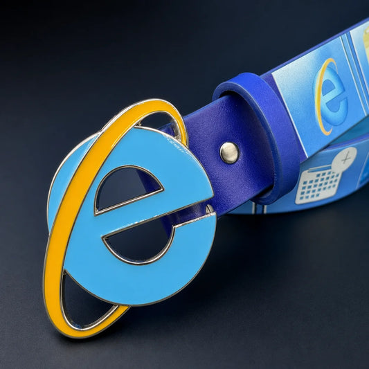 Dropshipped Y2K Internet Explorer Meme Belt 110cm