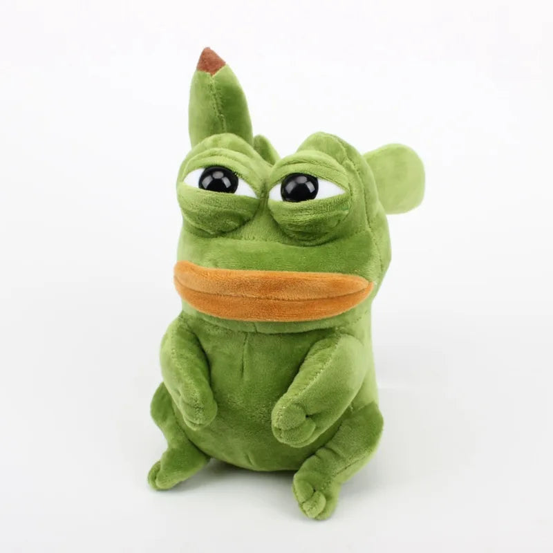 Pepechu Plush Toy Sad Frog Pepe Plush Doll 23cm