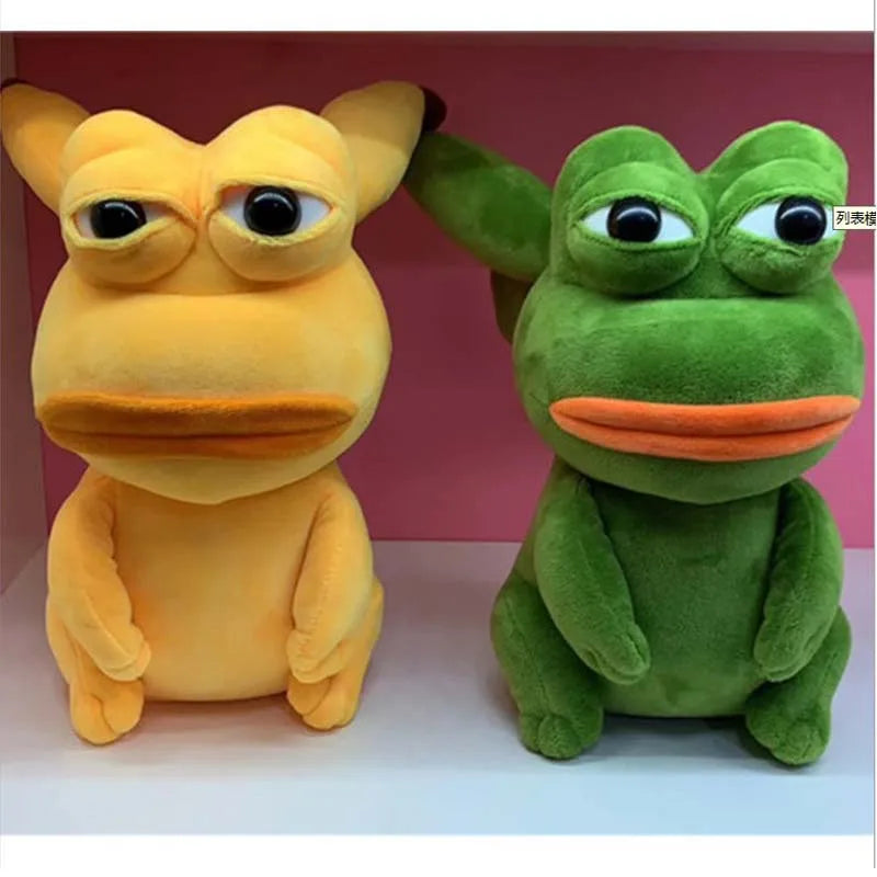 Pepechu Plush Toy Sad Frog Pepe Plush Doll 23cm