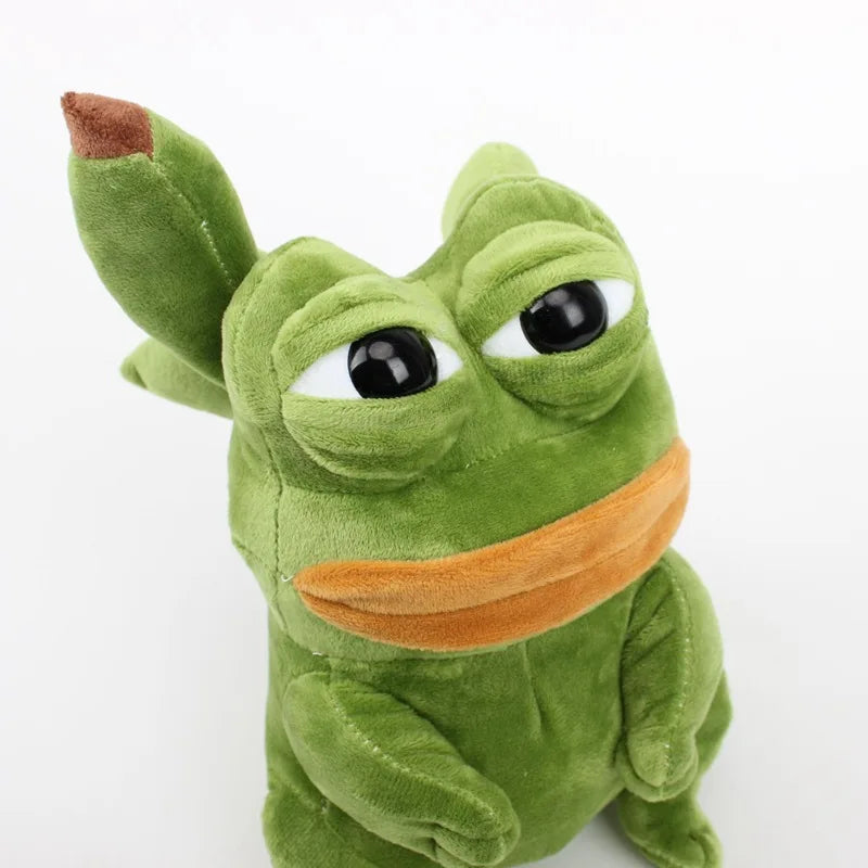 Pepechu Plush Toy Sad Frog Pepe Plush Doll 23cm