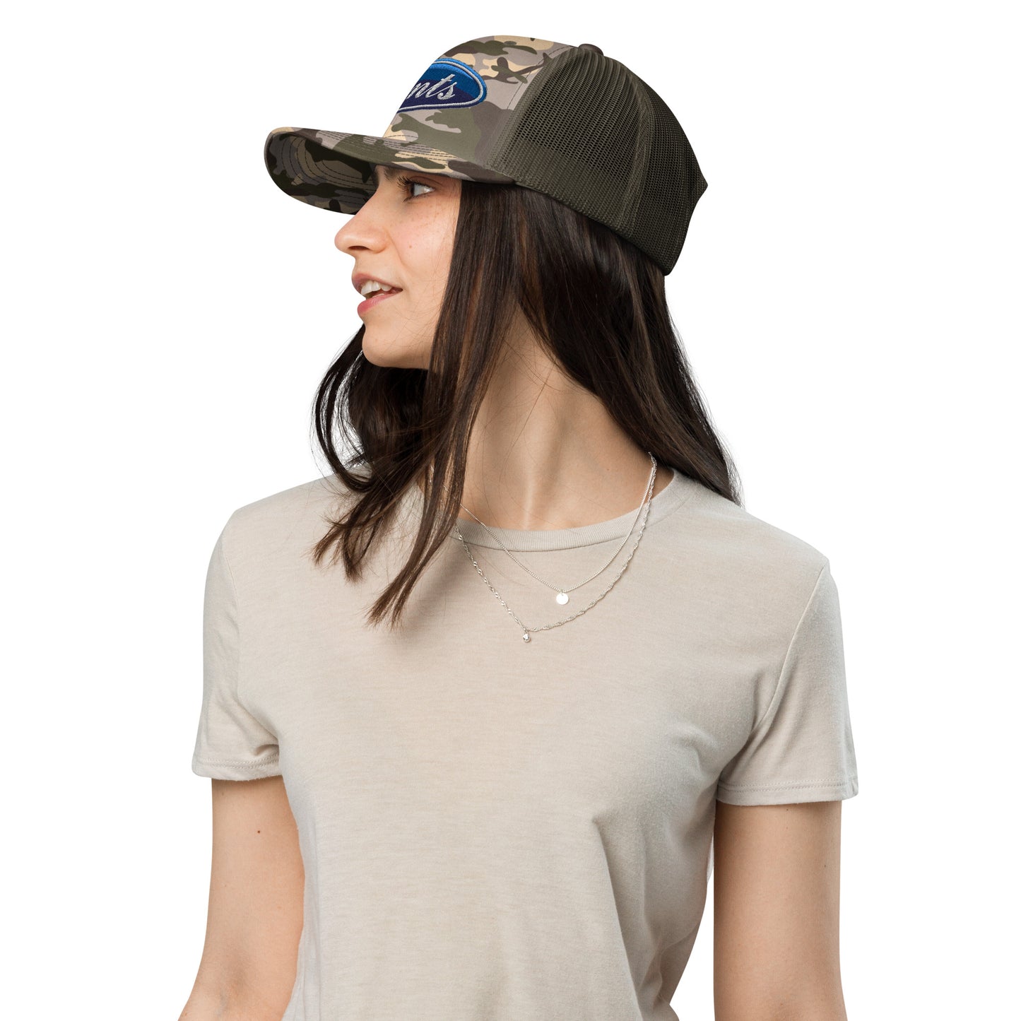 Camouflage trucker hat