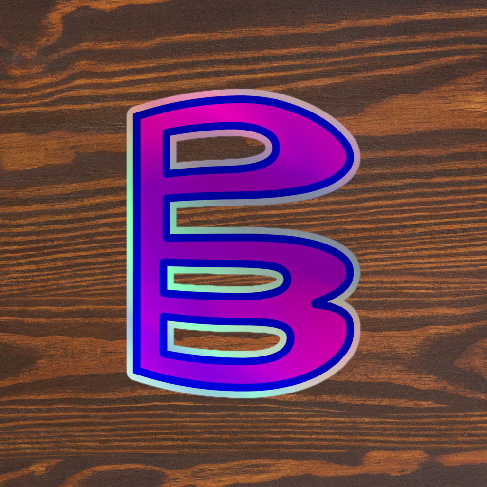 5.5" x 5.5" Holographic sticker