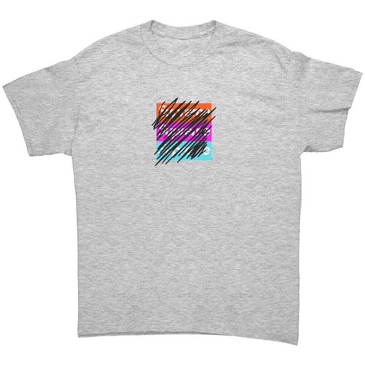 scribbled boh loho tee shirt 3