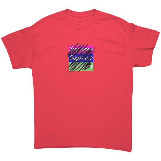 scribbled boh loho tee shirt