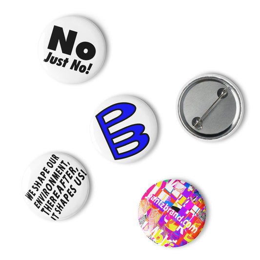 Set of pin buttons