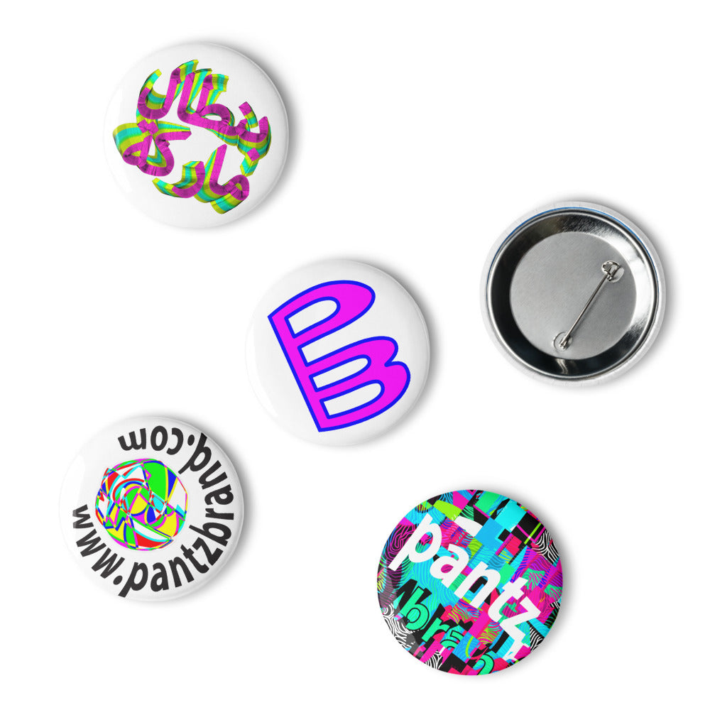 Set of 2.25" pin buttons