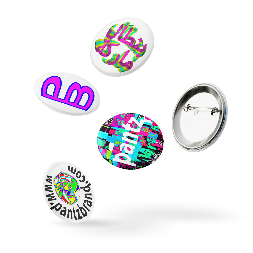 Set of 2.25" pin buttons