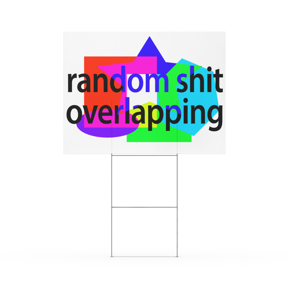 Yard sign
