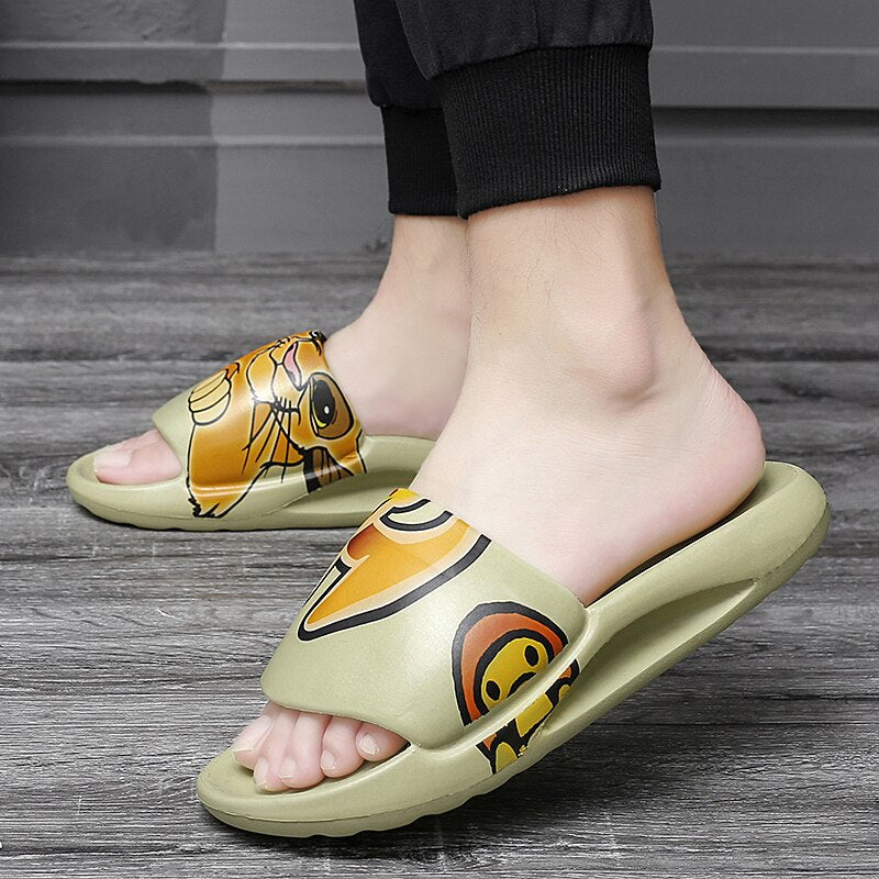 Slippers Sandals Beach Fashion Casual Shoes Men For Bedroom Flip Flops